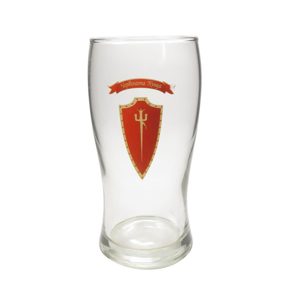 "The Red House" glass